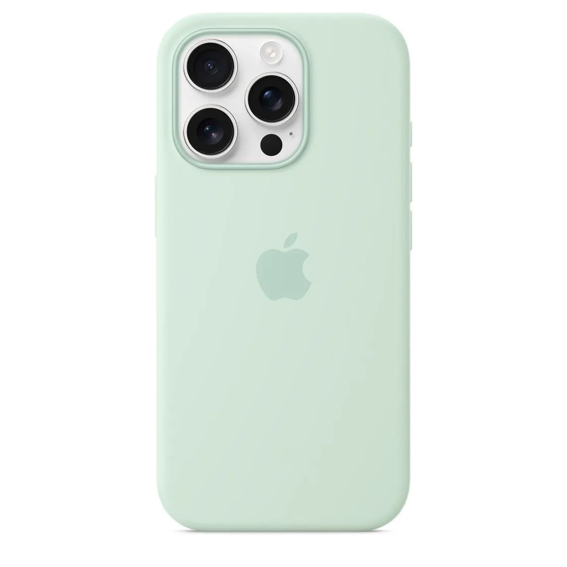 iPhone 16 Pro Silikon Case mit MagSafe – Aquamarin