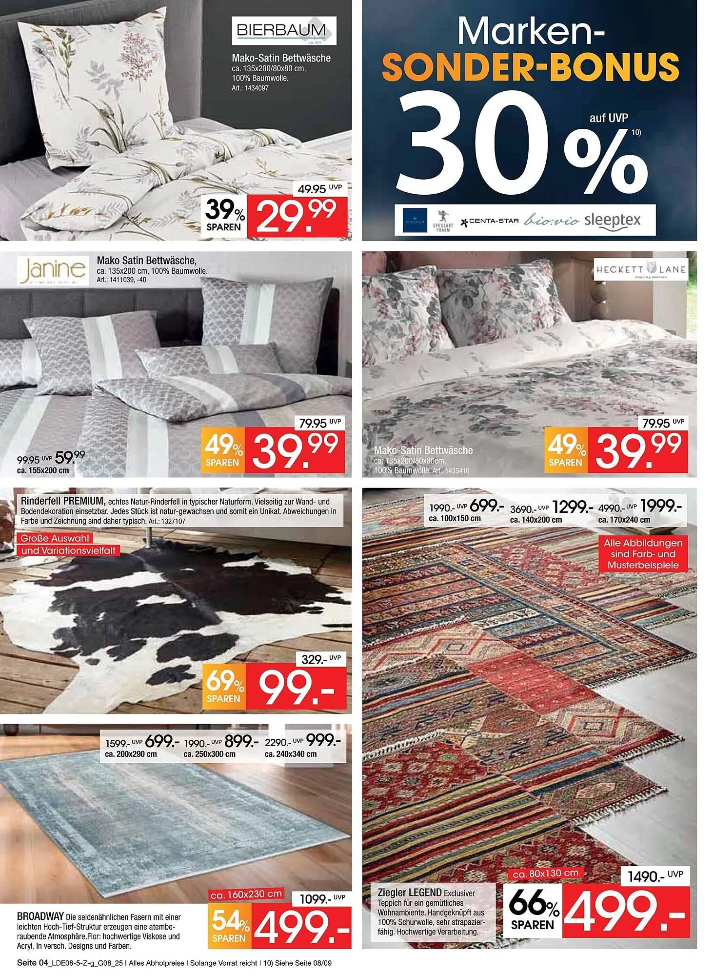 Zurbrüggen Prospekt von 2. August bis 23. August 2025 - Prospekt seite 4