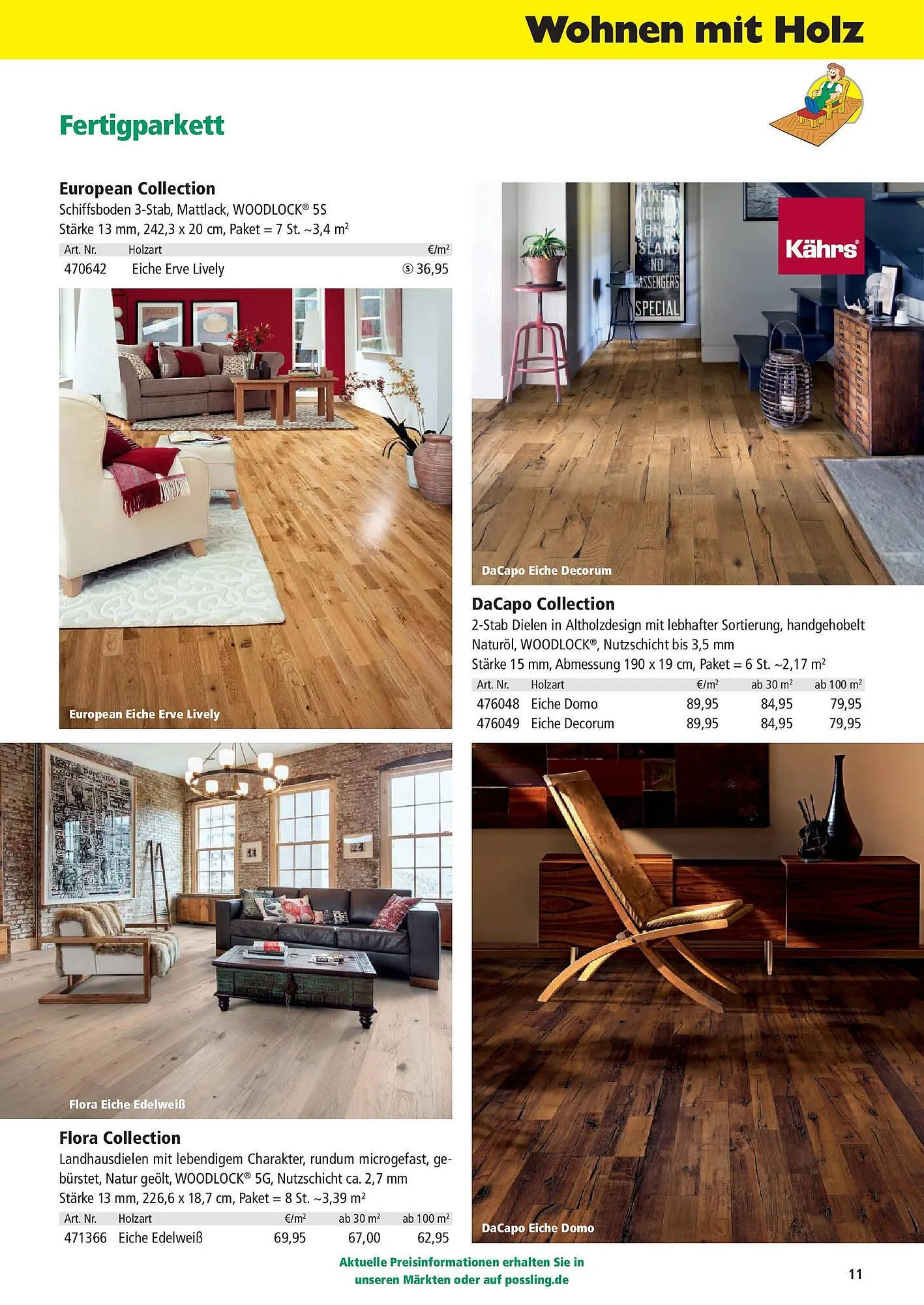 Holz Possling Prospekt von 31. März bis 30. Juni 2025 - Prospekt seite 11