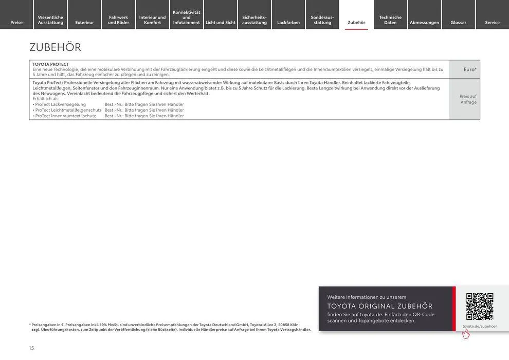 Toyota Mirai von 1. Mai bis 1. Mai 2025 - Prospekt seite 15