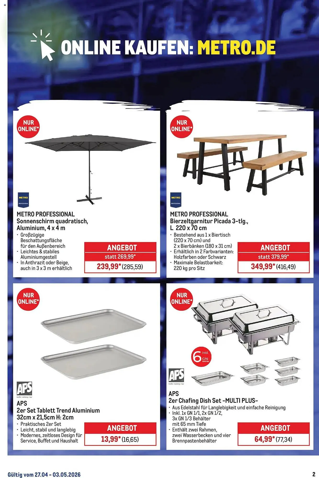 METRO Prospekt von 27. April bis 3. Mai 2026 - Prospekt seite 2