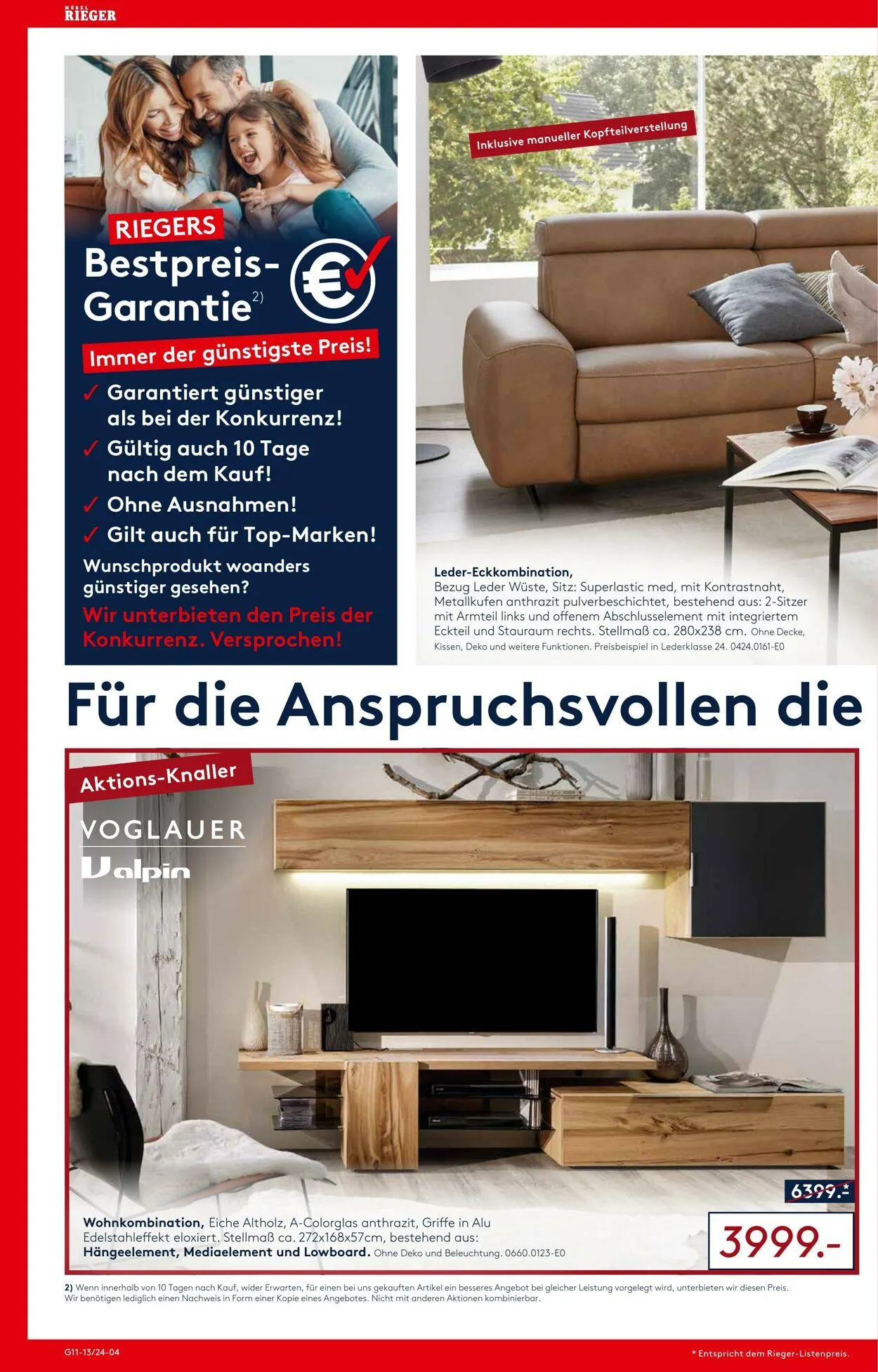 Möbel Rieger Aktueller Prospekt von 24. September bis 8. Oktober 2025 - Prospekt seite 4