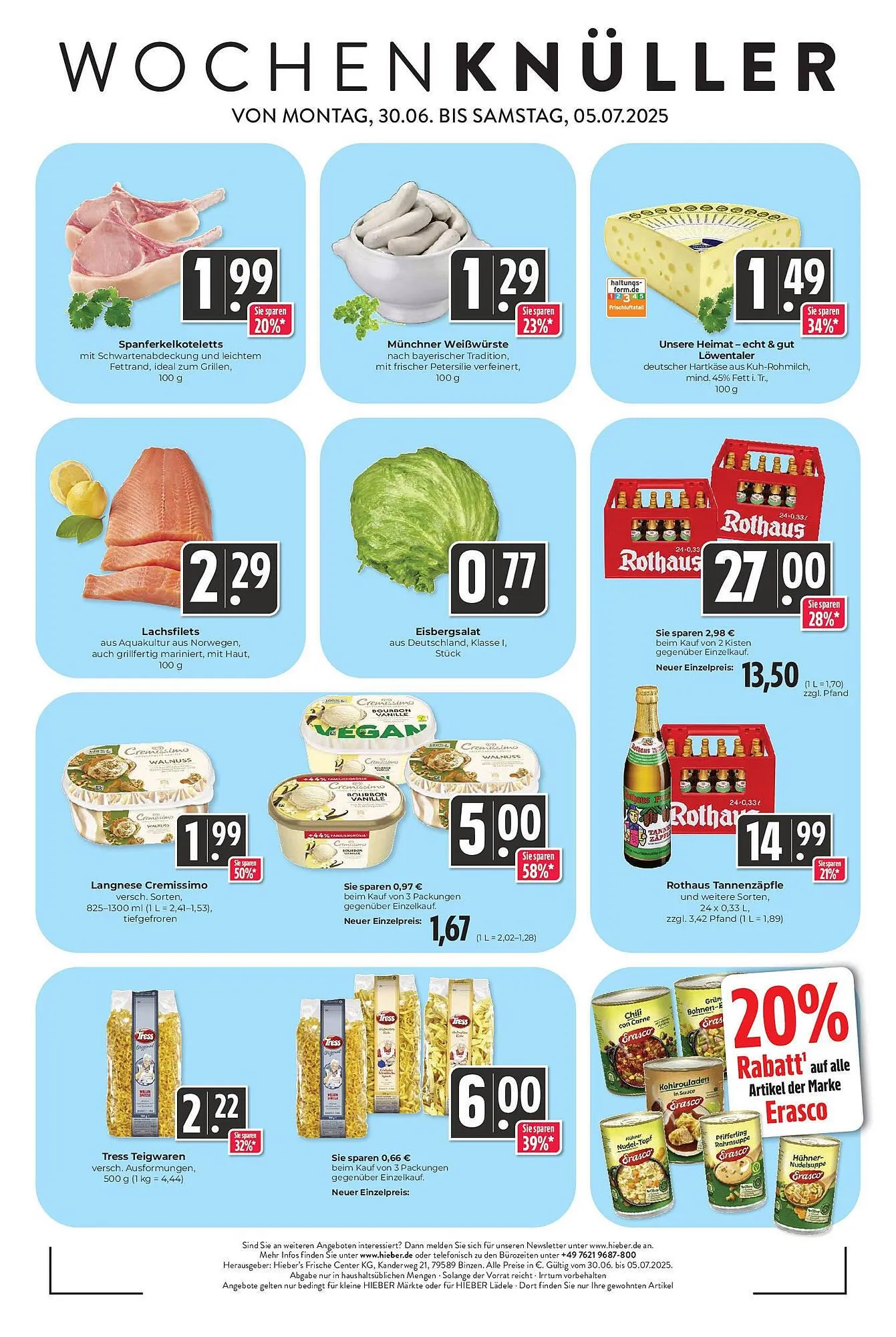 Hieber's Frische Center Prospekt von 30. Juni bis 5. Juli 2025 - Prospekt seite 2