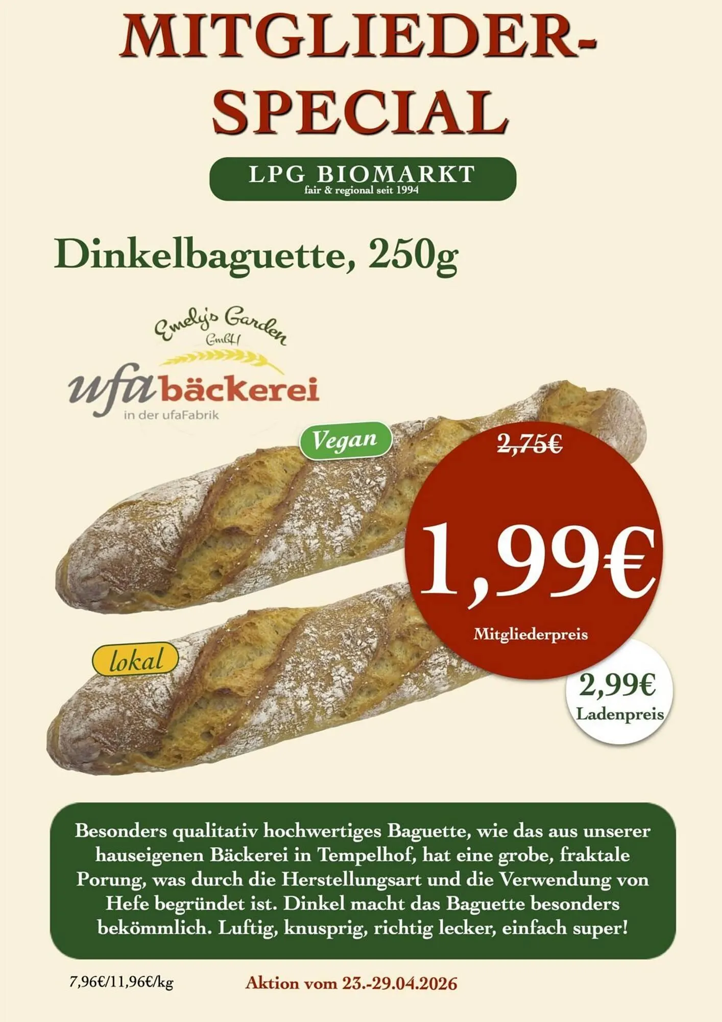 LPG Biomarkt Prospekt von 23. April bis 29. April 2026 - Prospekt seite 18