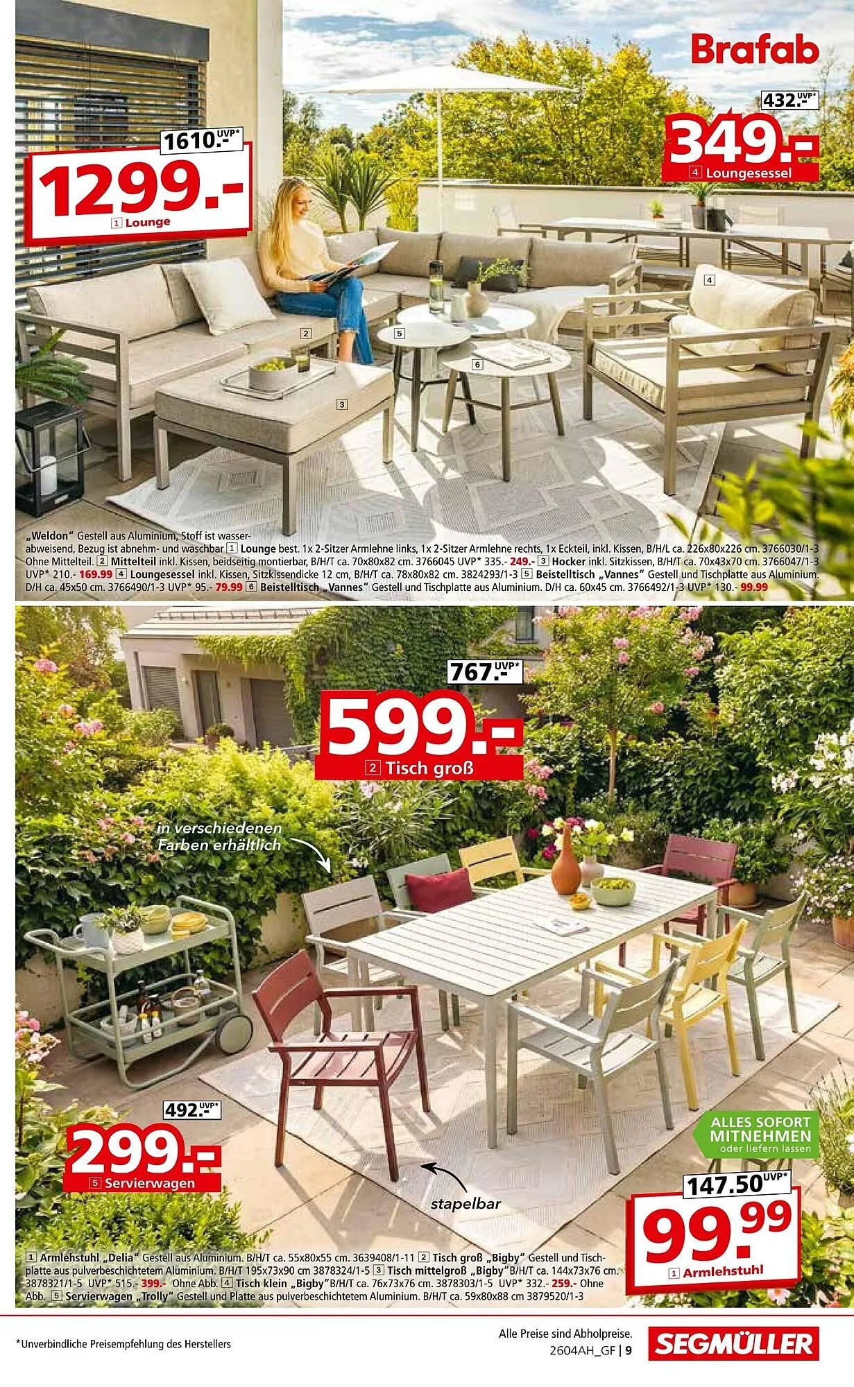 Segmüller Prospekt von 11. April bis 2. Mai 2026 - Prospekt seite 9