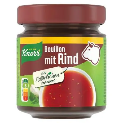 Knorr Bouillon mit Rind ergibt 6,5L