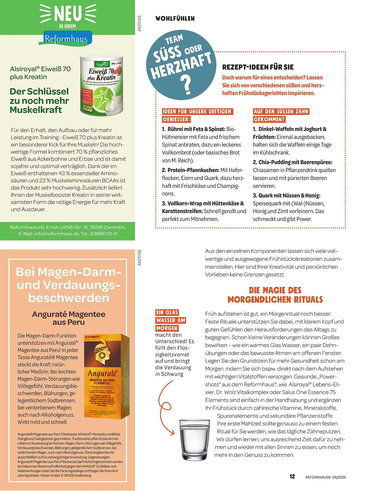 Reformhaus Prospekt von 1. Juni bis 30. Juni 2025 - Prospekt seite 12