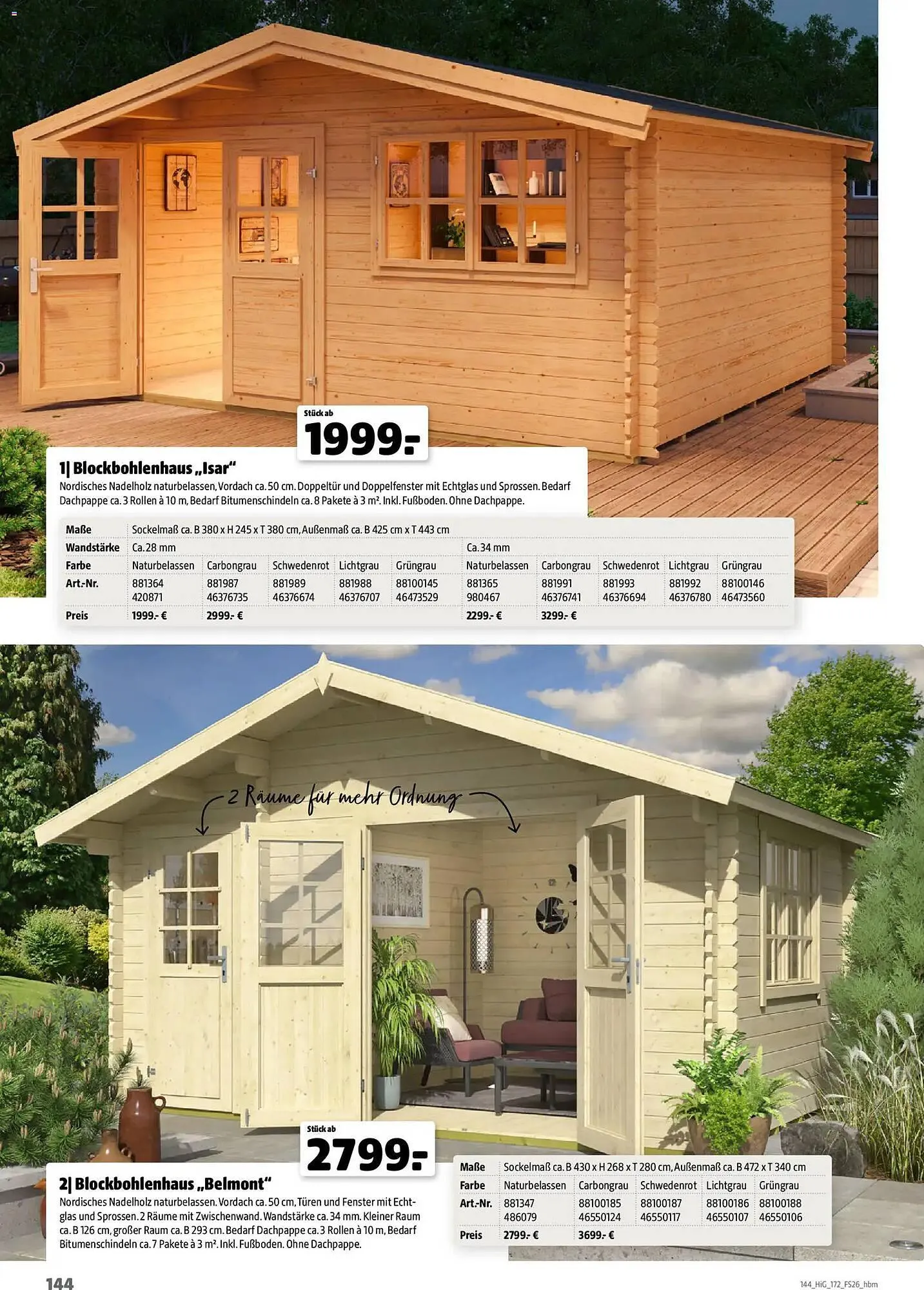 Hagebau Prospekt von 2. März bis 31. Dezember 2026 - Prospekt seite 144