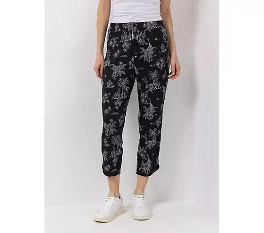 KIM & CO. Hose, 7/8-Länge Brazil Knit Jersey Rundumdehnbund abgerundeter Saum