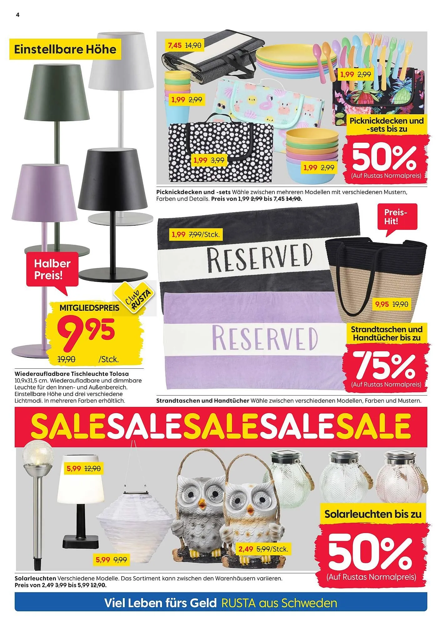 Rusta Prospekt von 26. Juli bis 1. August 2025 - Prospekt seite 4