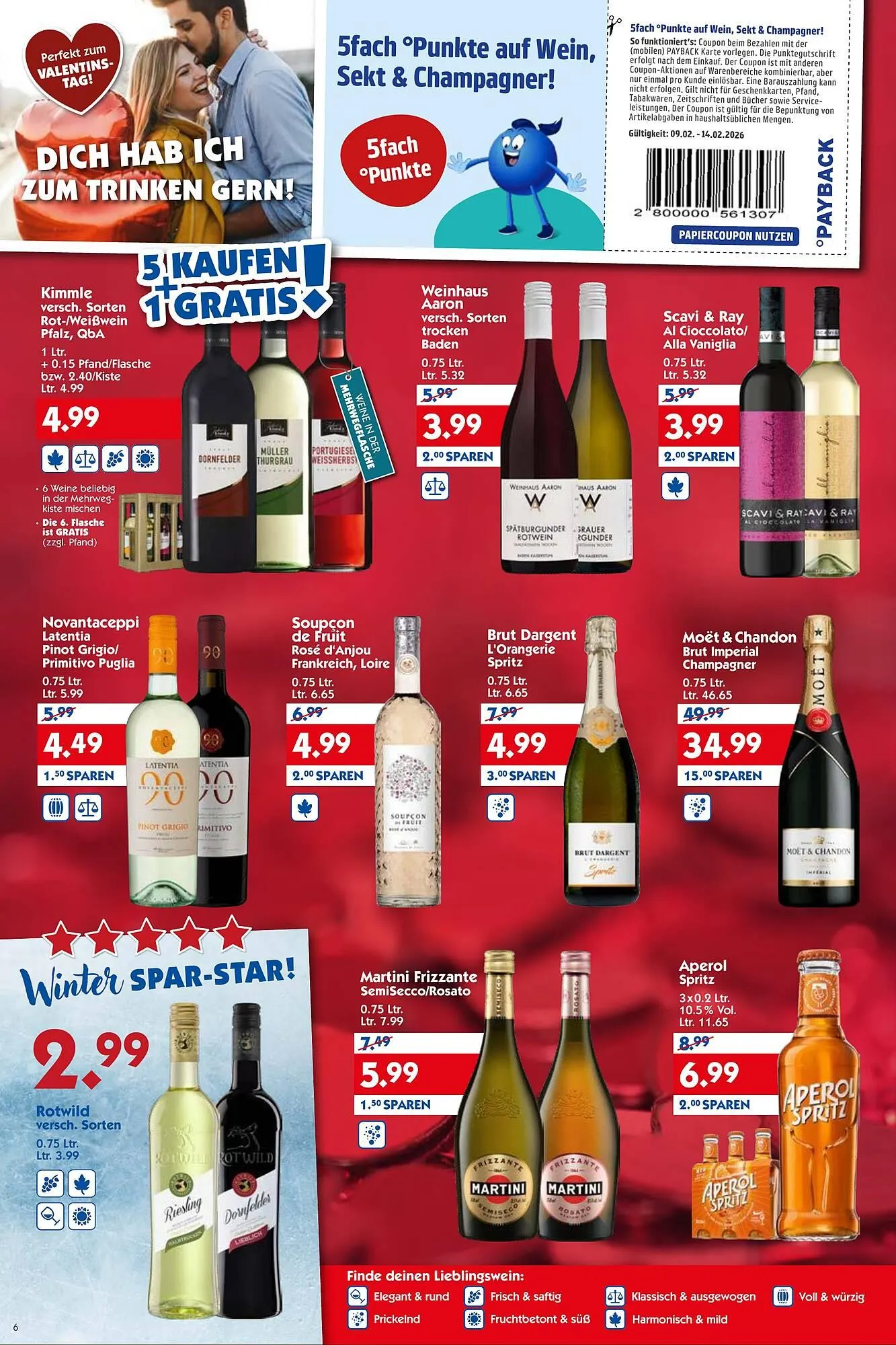 Hol'ab Getränkemarkt Prospekt von 9. Februar bis 14. Februar 2026 - Prospekt seite 6