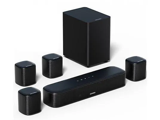ULTIMEA Aura A40 - 7.1 Systeme mit APP Steuerung, Soundbar, Schwarz