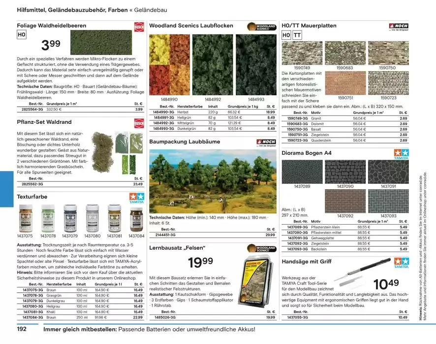 Modellbahn Katalog von 29. Oktober bis 31. Dezember 2025 - Prospekt seite 194