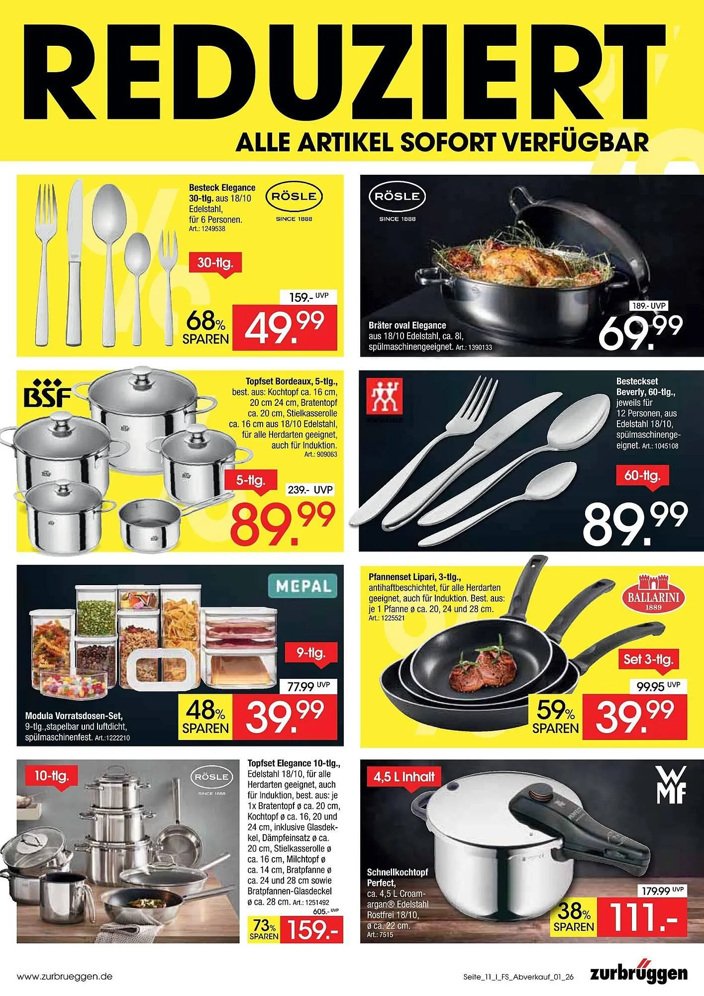 Zurbrüggen Prospekt von 16. März bis 30. Mai 2026 - Prospekt seite 11