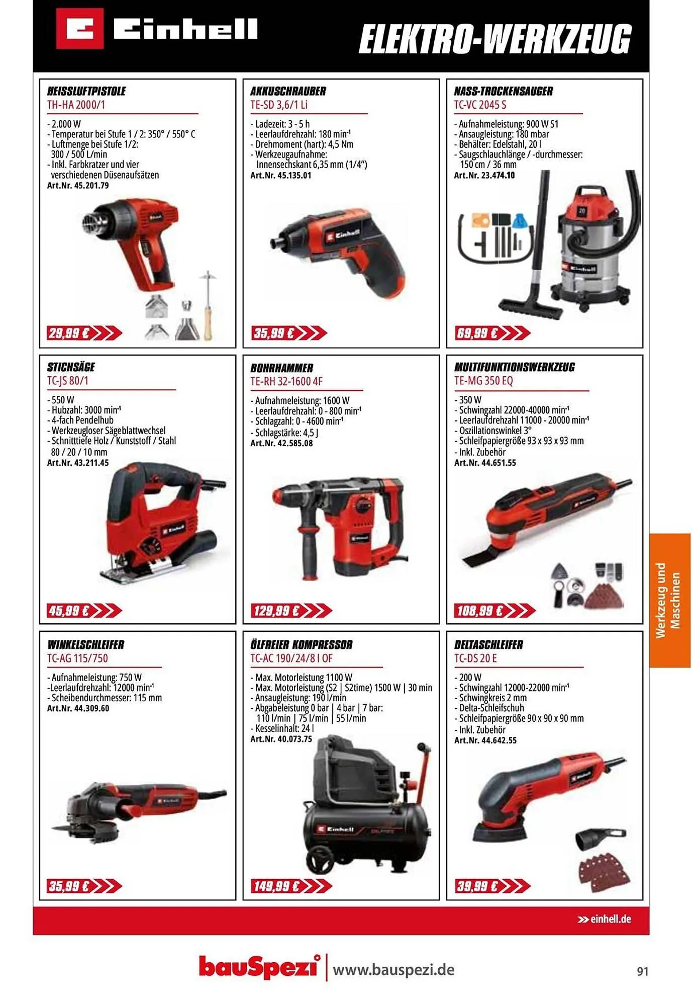 BauSpezi Prospekt von 15. April bis 31. Dezember 2026 - Prospekt seite 93