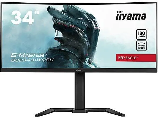 IIYAMA IIYAMA 86.4cm (34) GCB3481WQSU-B1 21:9 2xHDMi+2DP+USB Cur Multimedia-Technik TFT-Monitore 34 Zoll WQHD Smart Signage (0,3 ms Reaktionszeit , 180 Hz , 180 Hz nativ)