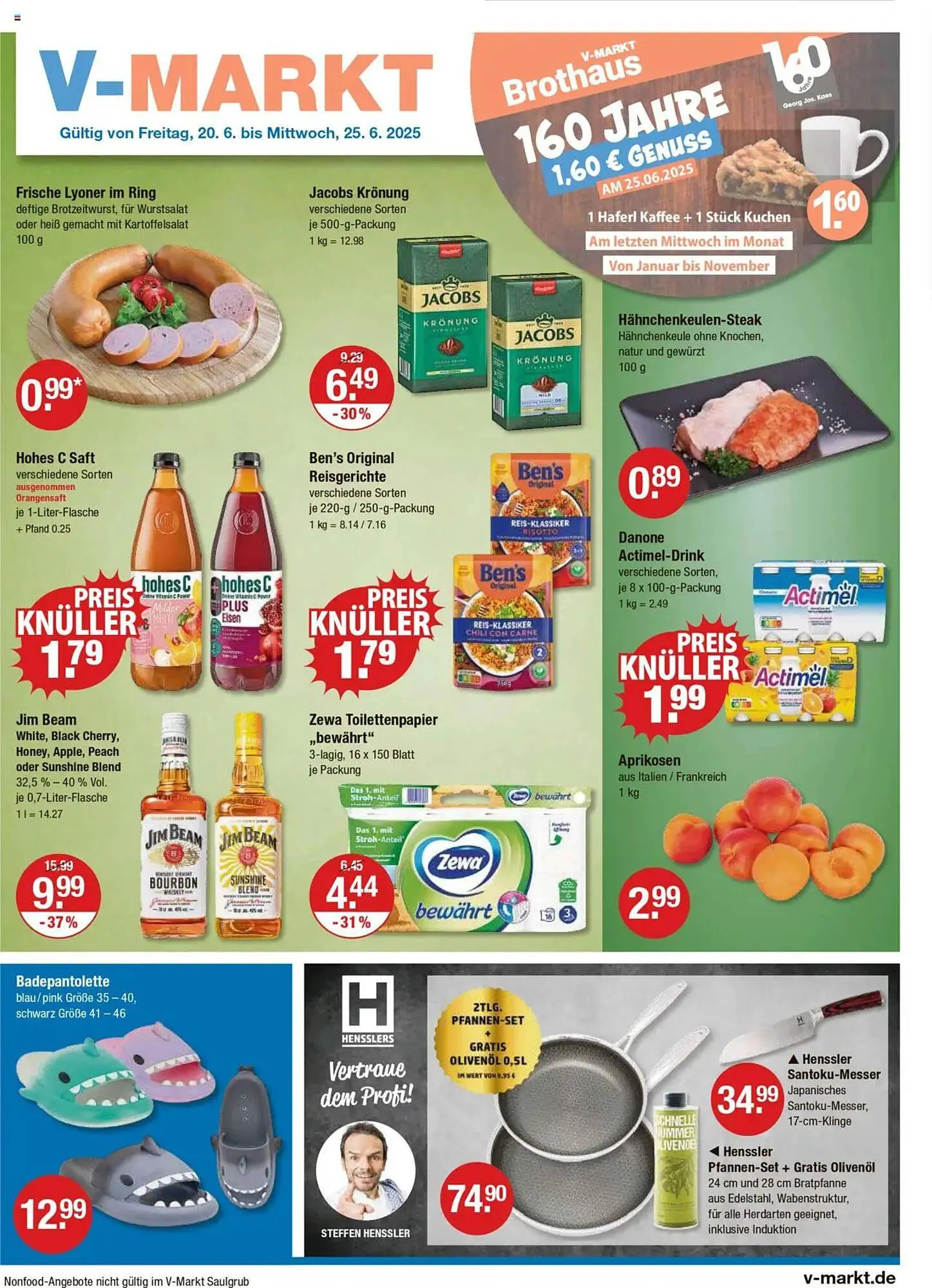 V Markt Prospekt von 20. Juni bis 25. Juni 2025 - Prospekt seite 1