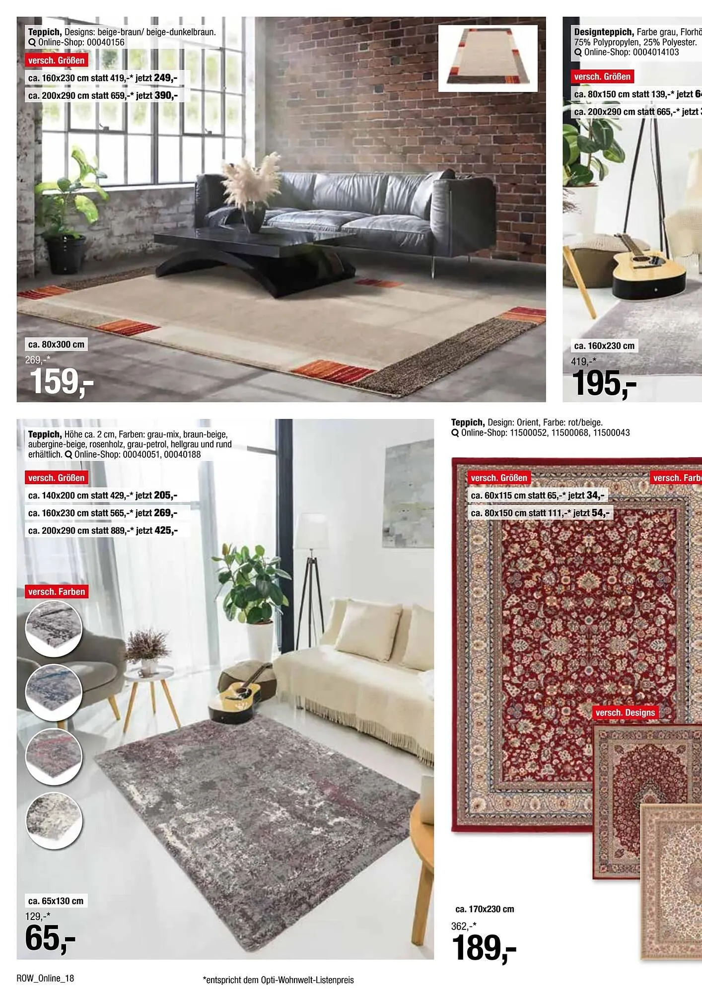 Opti Wohnwelt Prospekt von 23. März bis 27. März 2025 - Prospekt seite 18