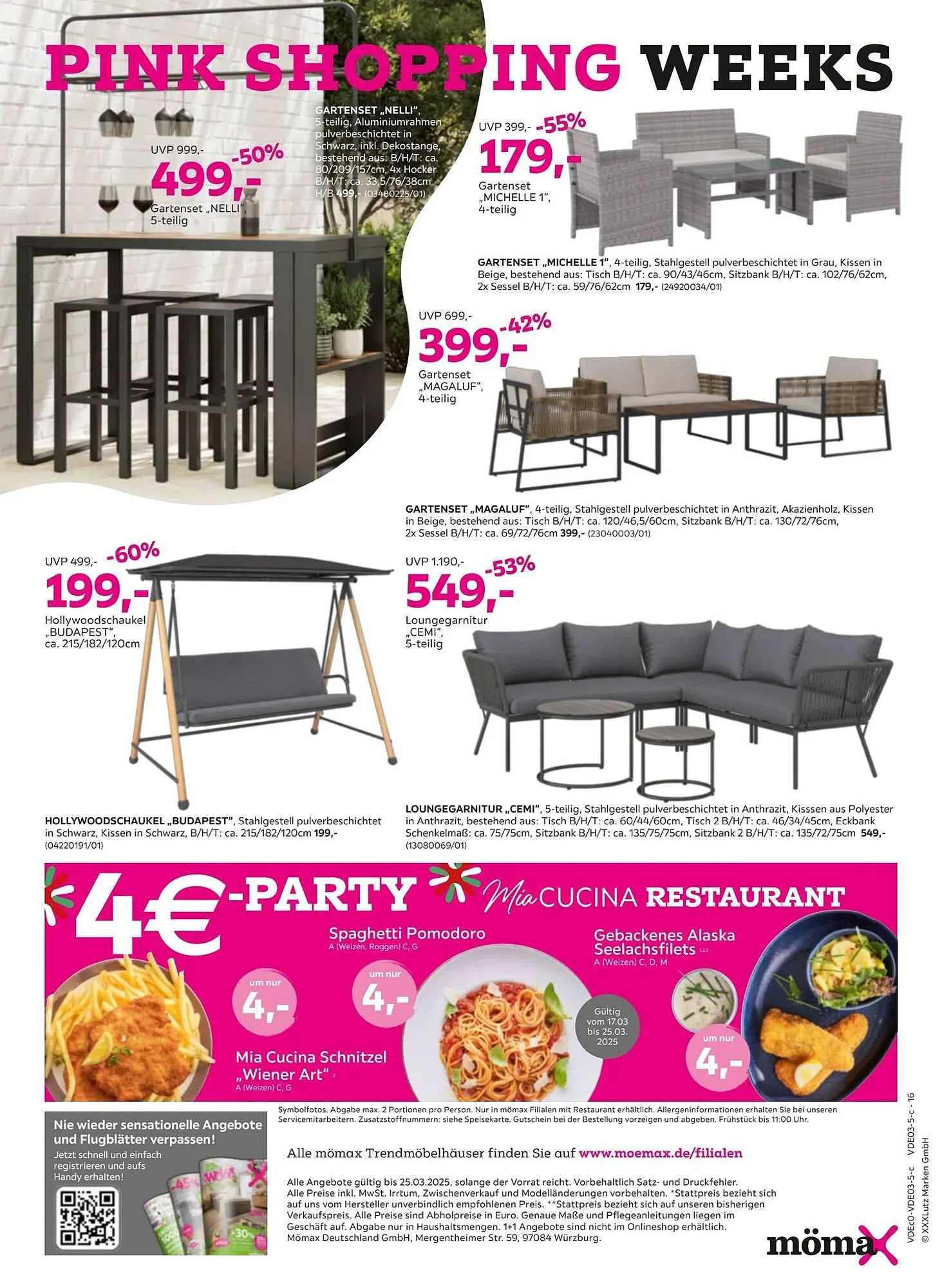 Mömax Prospekt von 17. März bis 26. März 2025 - Prospekt seite 16