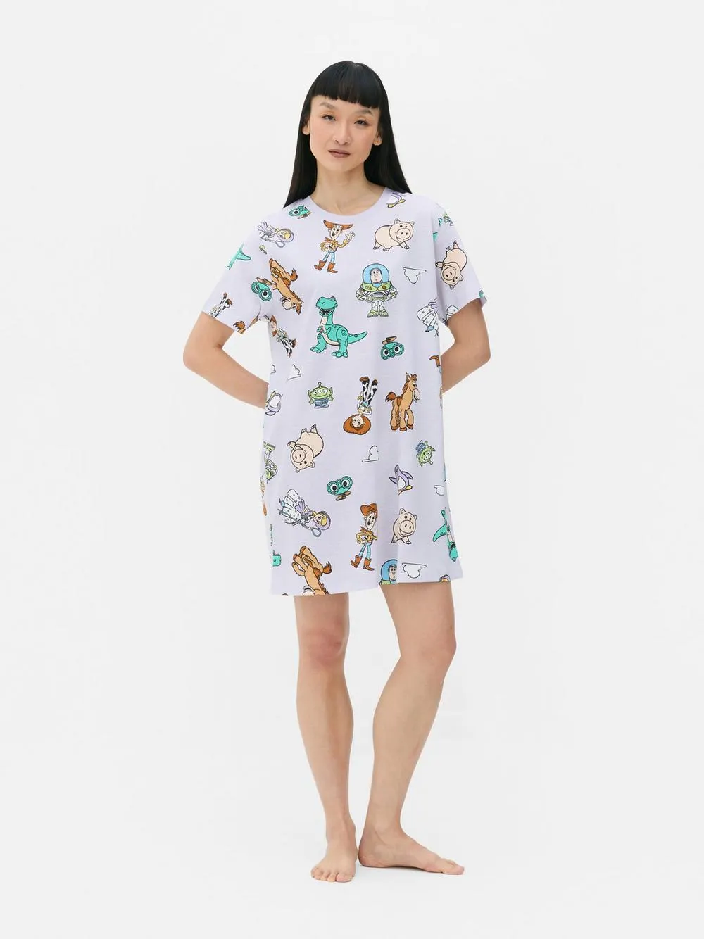 Schlaf-T-Shirt mit Disney-Figuren-Grafik