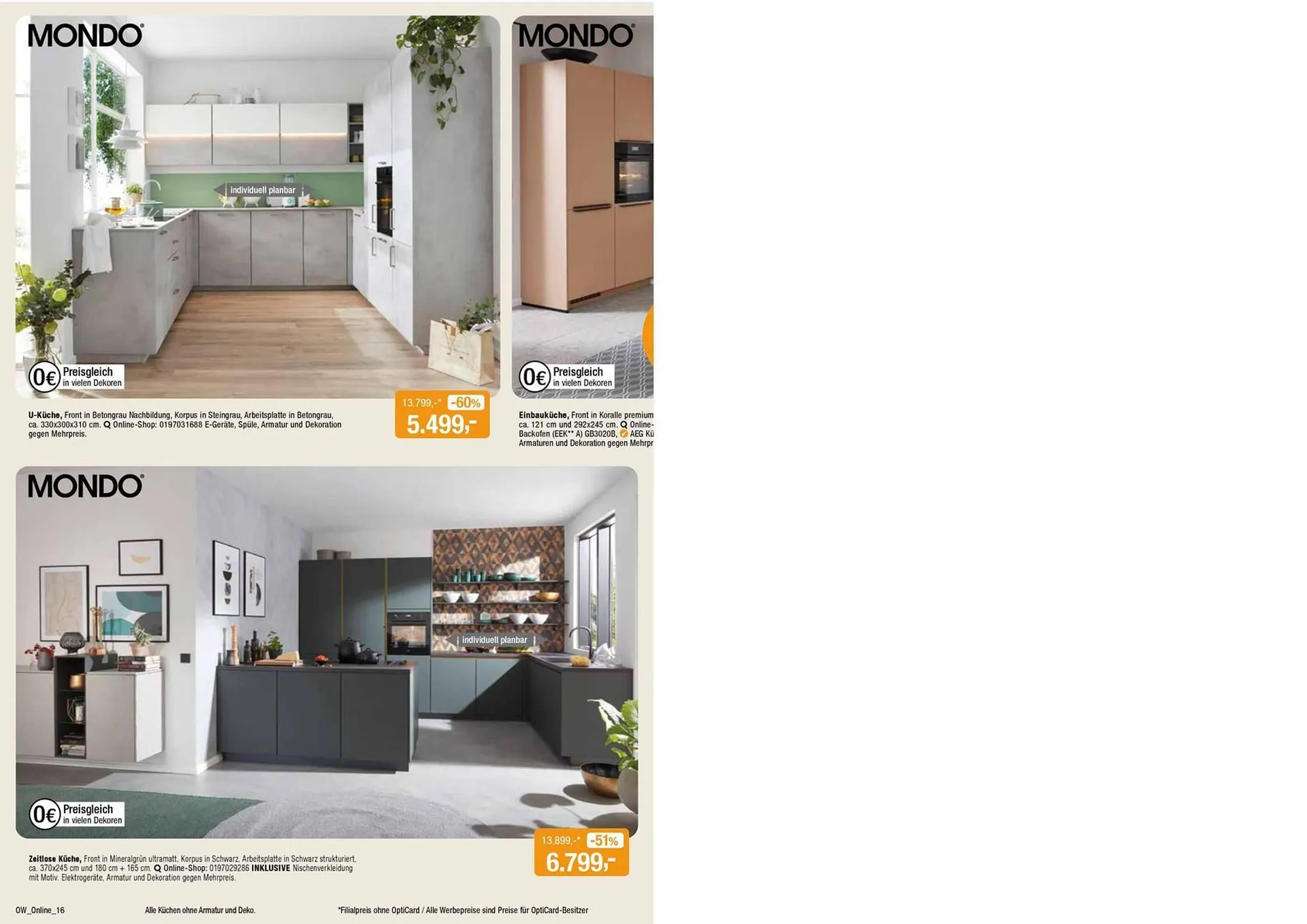 Opti Wohnwelt Prospekt von 13. Juli bis 24. Juli 2025 - Prospekt seite 16