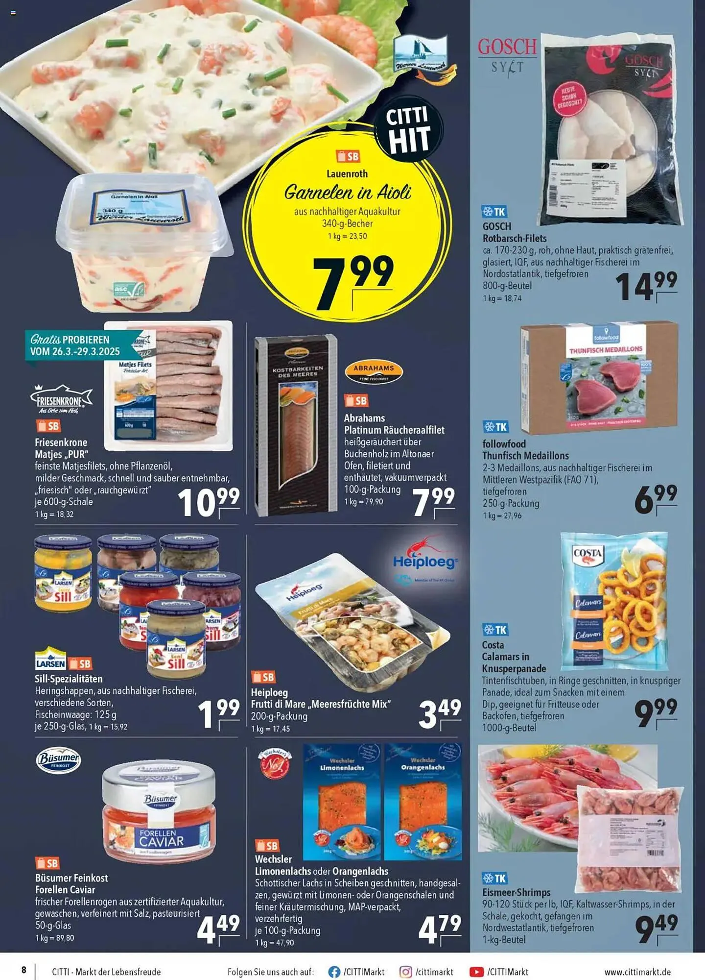 CITTI Markt Prospekt von 26. März bis 1. April 2025 - Prospekt seite 8