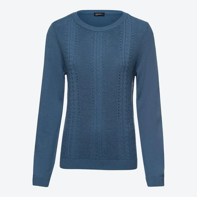 Damen-Pullover mit Strick-Muster