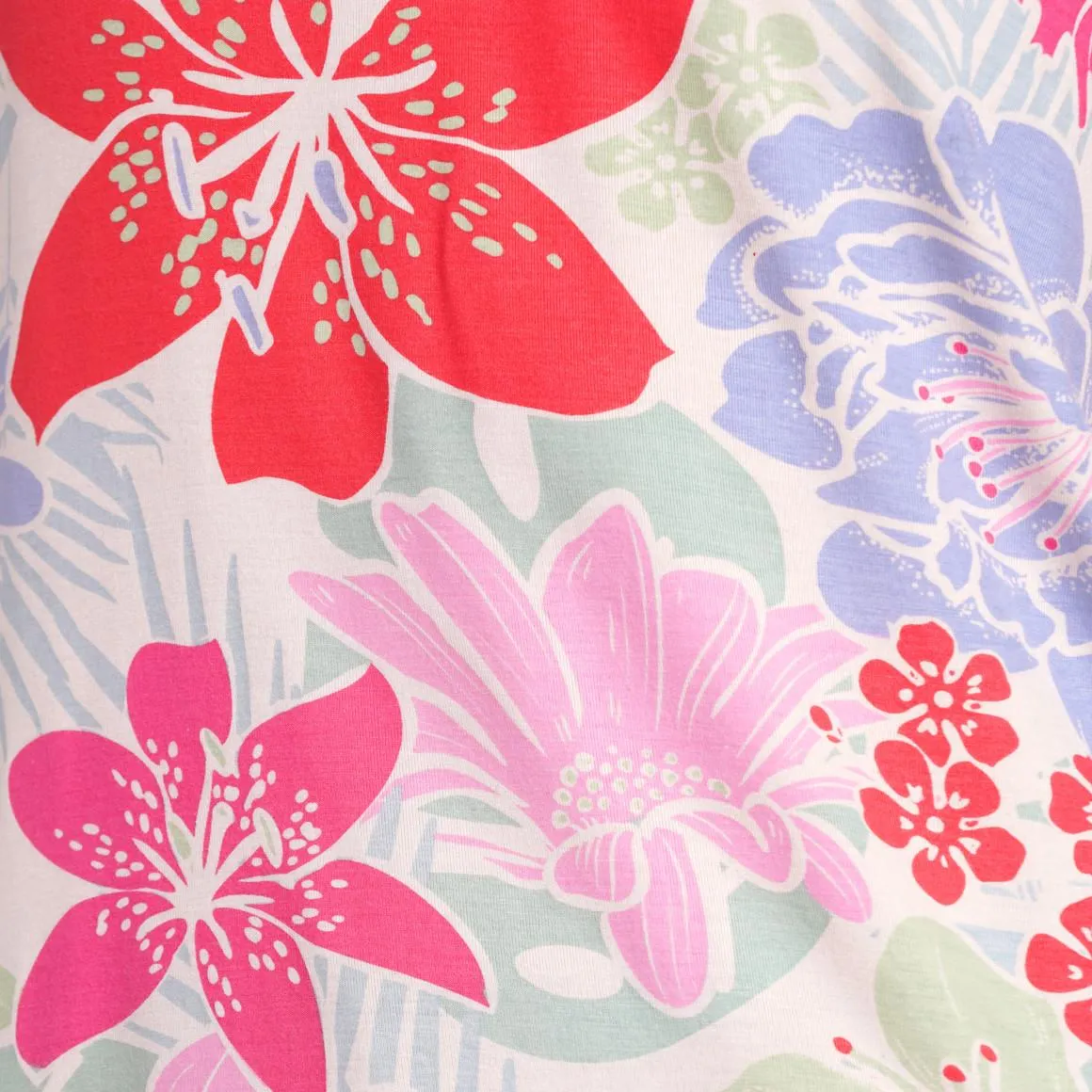 Damen T-Shirt mit Blumen-Print