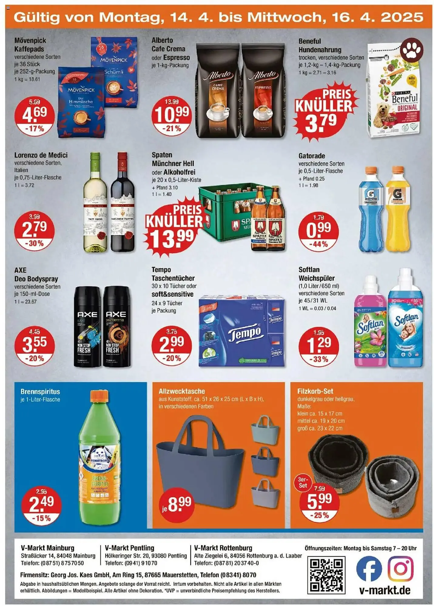 V Markt Prospekt von 10. April bis 16. April 2025 - Prospekt seite 28