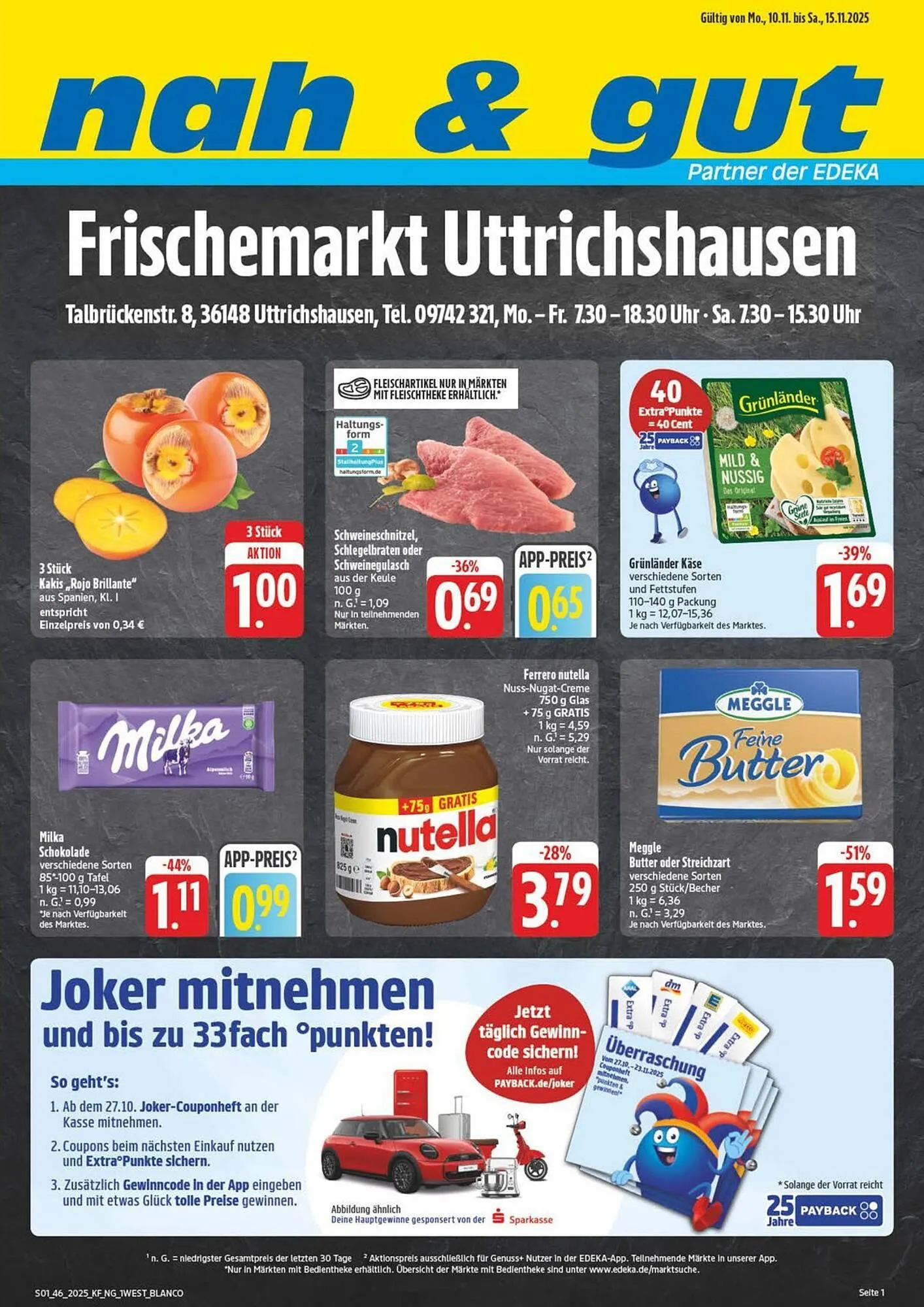 Nah & gut Prospekt von 10. November bis 15. November 2025 - Prospekt seite 1