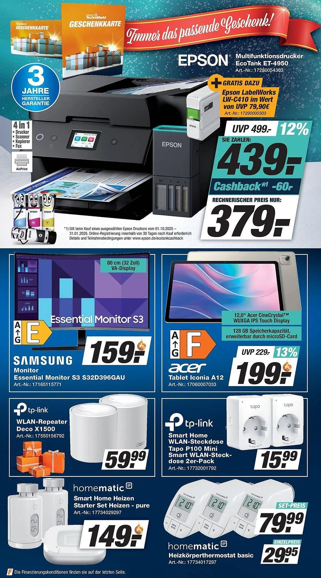 Expert Technomarkt Prospekt von 17. Dezember bis 23. Dezember 2025 - Prospekt seite 12