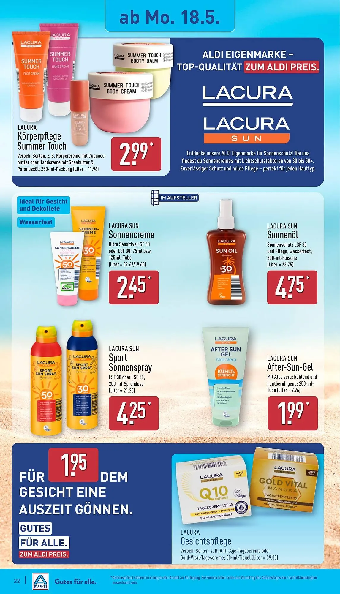 Aldi Nord Prospekt von 18. Mai bis 23. Mai 2026 - Prospekt seite 22
