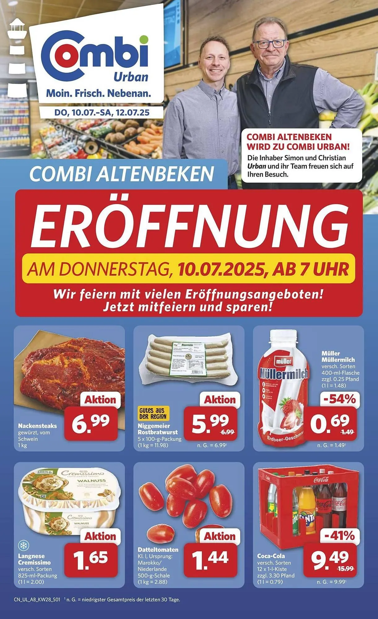 Combi Prospekt von 10. Juli bis 12. Juli 2025 - Prospekt seite 1