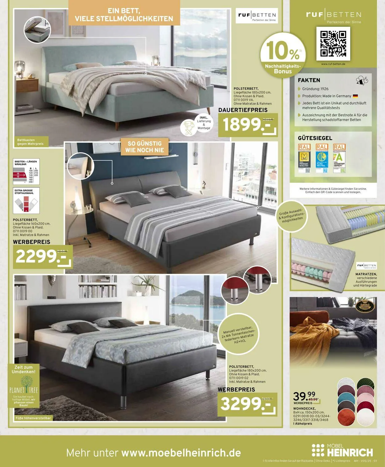 Möbel Heinrich Aktueller Prospekt von 23. April bis 25. Mai 2025 - Prospekt seite 9