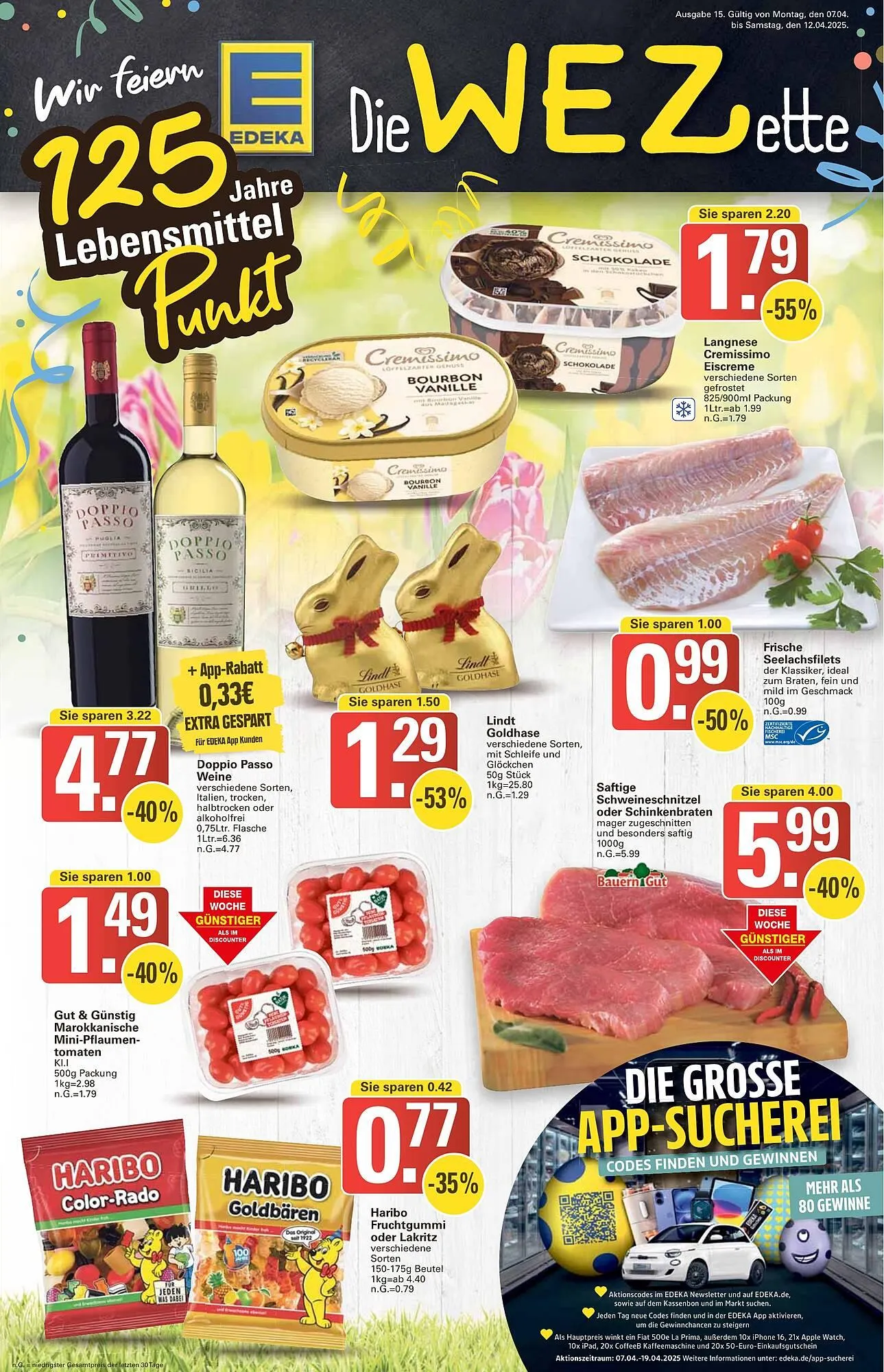 WEZ Prospekt von 7. April bis 12. April 2025 - Prospekt seite 1