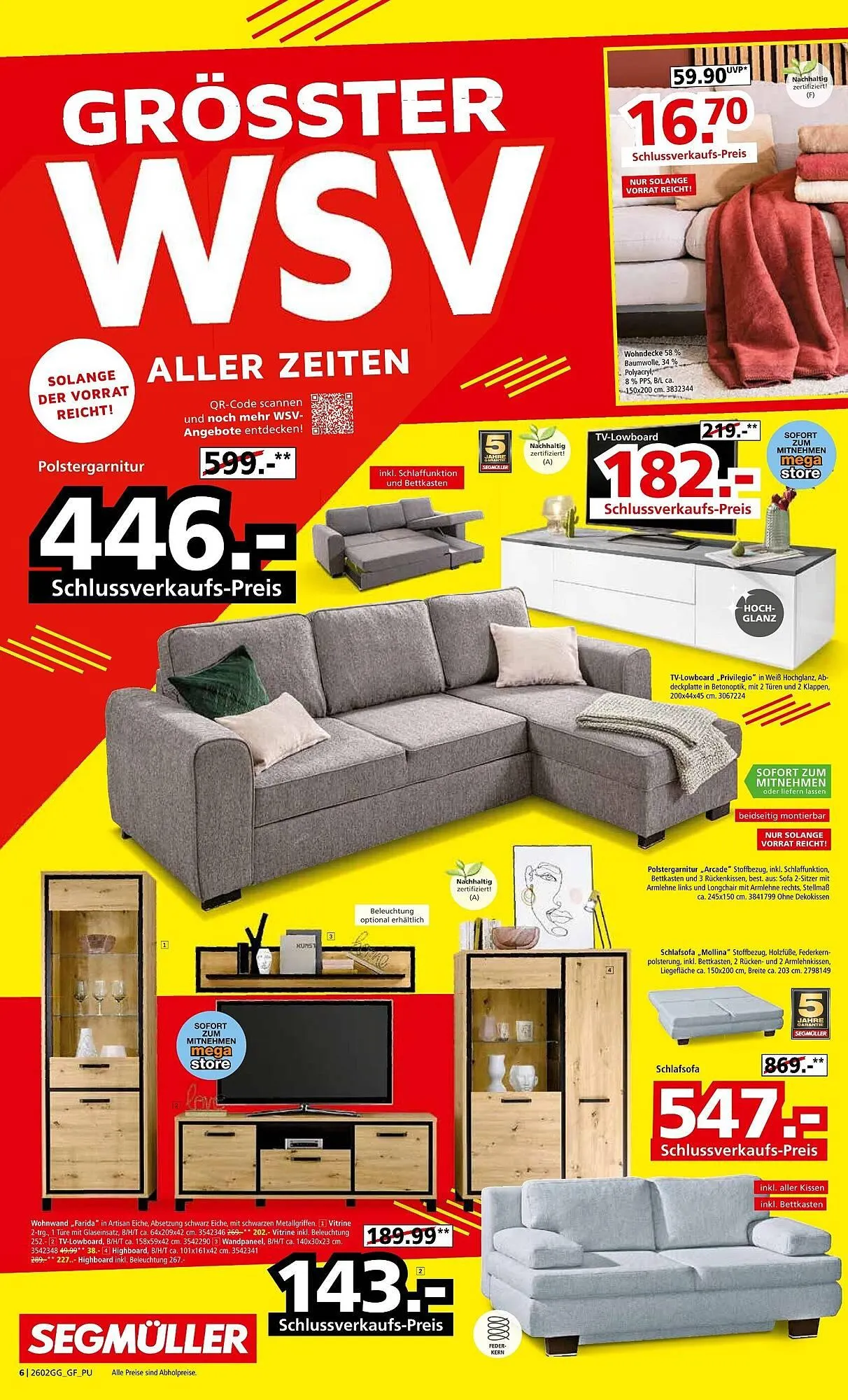 Segmüller Prospekt von 7. Februar bis 28. Februar 2026 - Prospekt seite 6