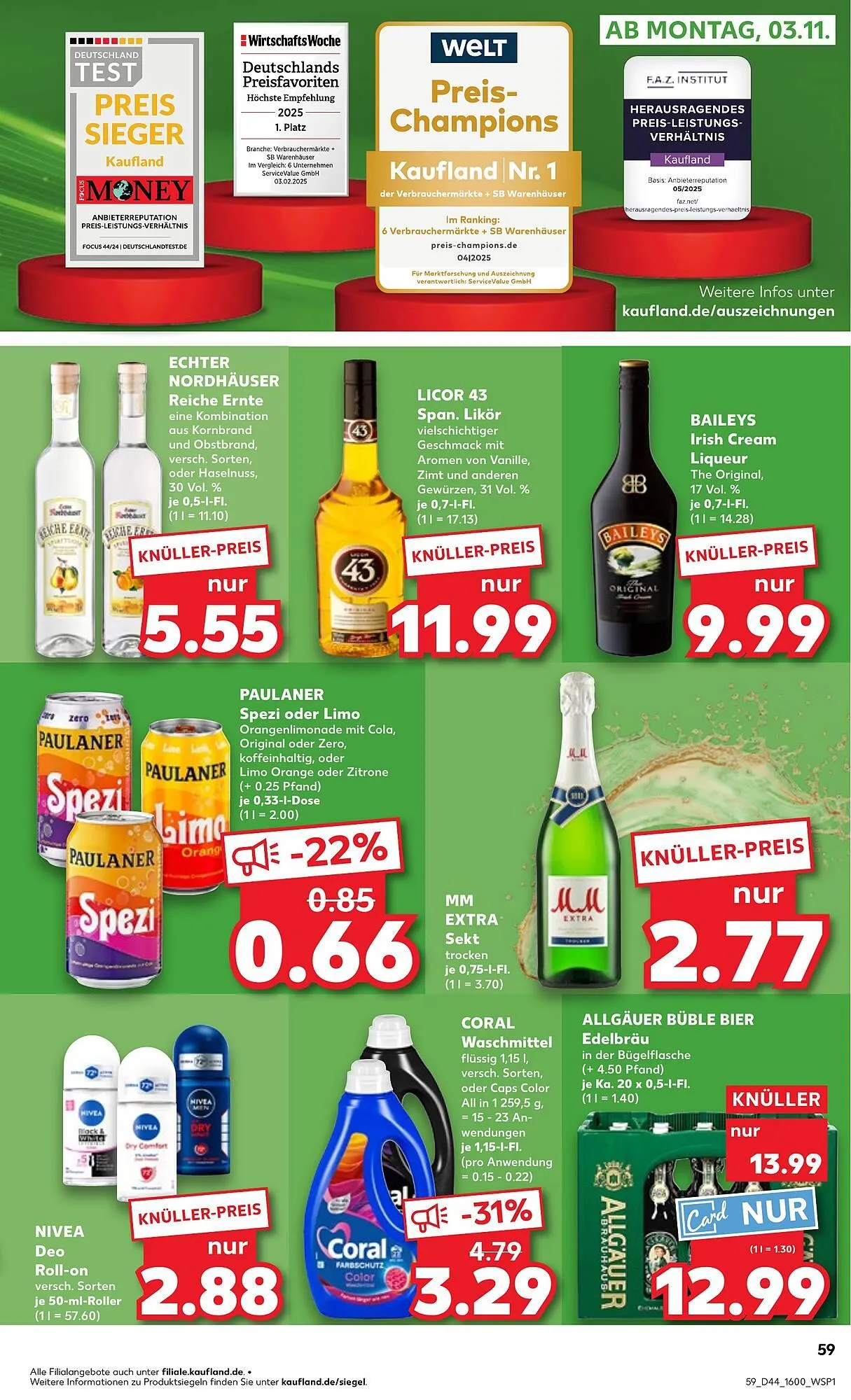 Kaufland Prospekt von 30. Oktober bis 5. November 2025 - Prospekt seite 59