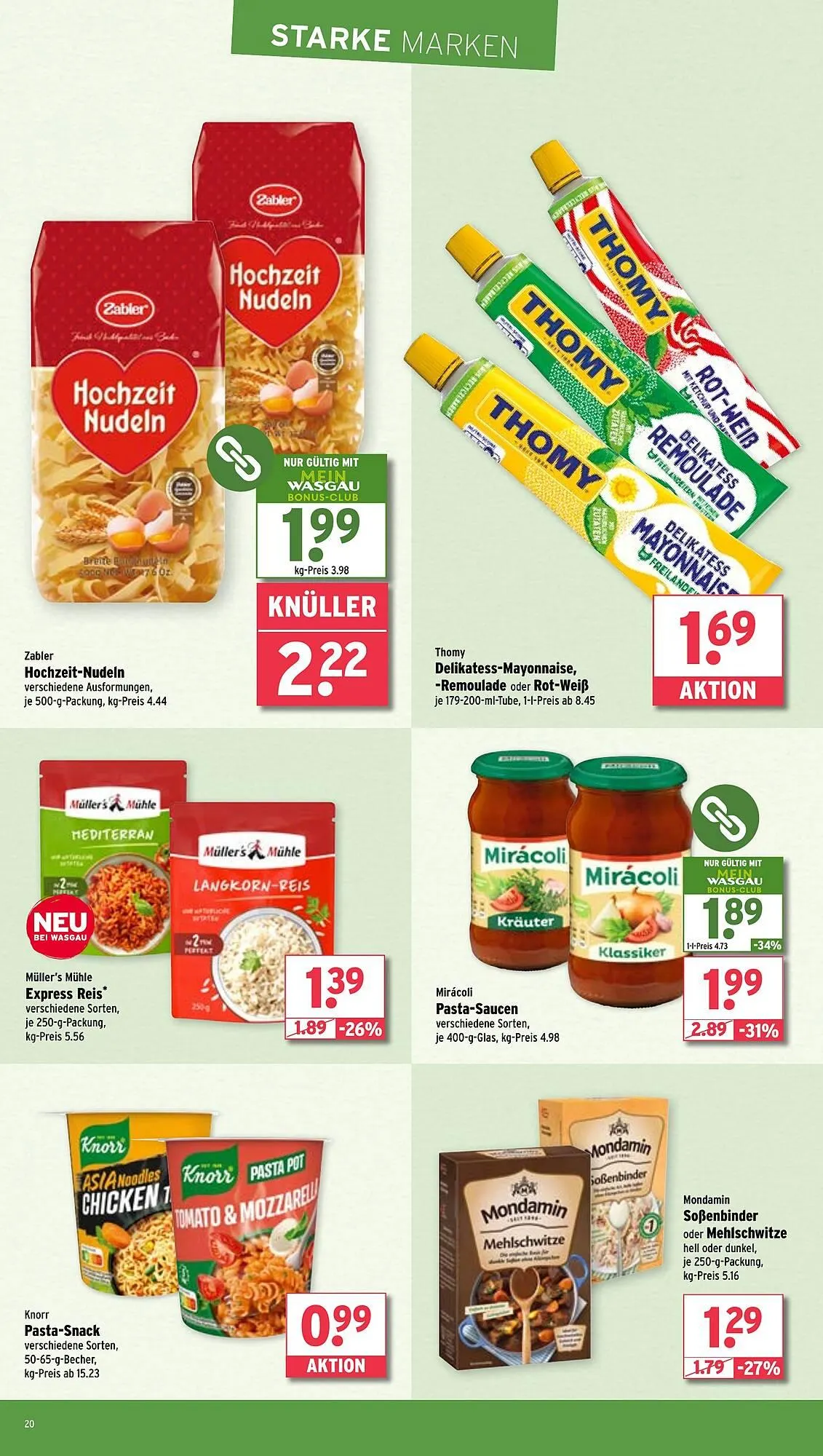 Wasgau Prospekt von 24. März bis 29. März 2025 - Prospekt seite 20