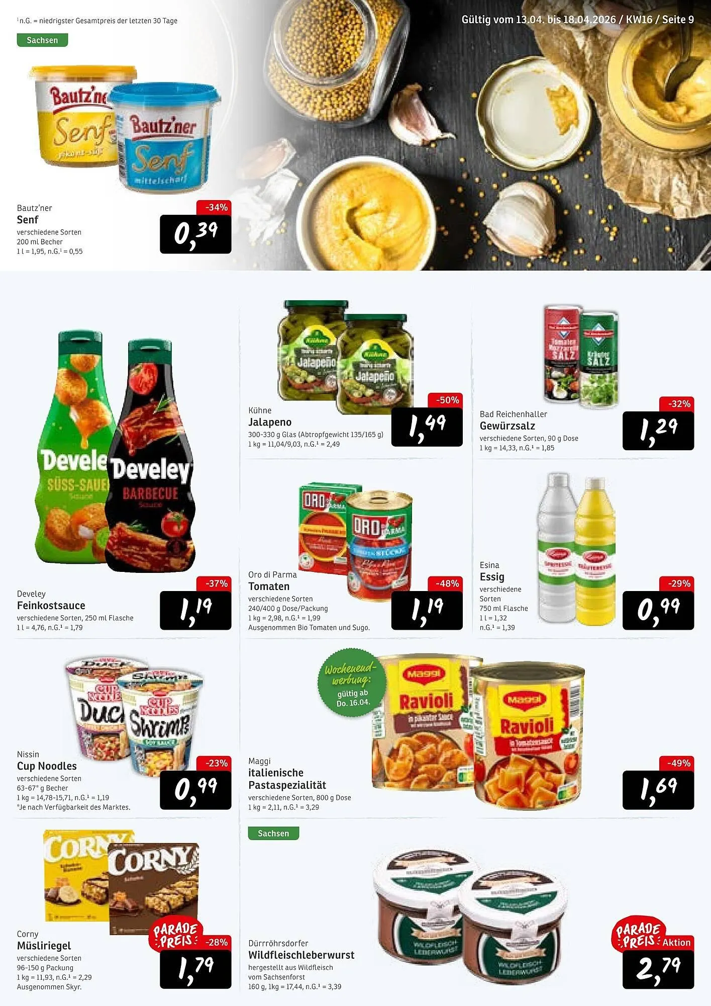 KONSUM Prospekt von 13. April bis 18. April 2026 - Prospekt seite 9