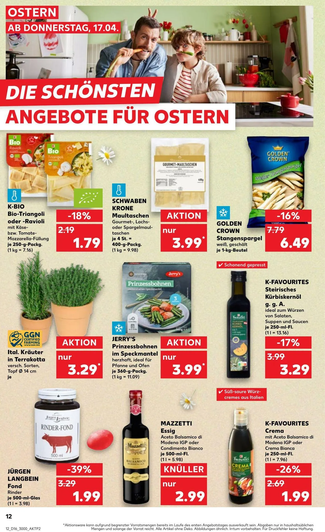 Kaufland - Bergen von 17. April bis 23. April 2025 - Prospekt seite 12