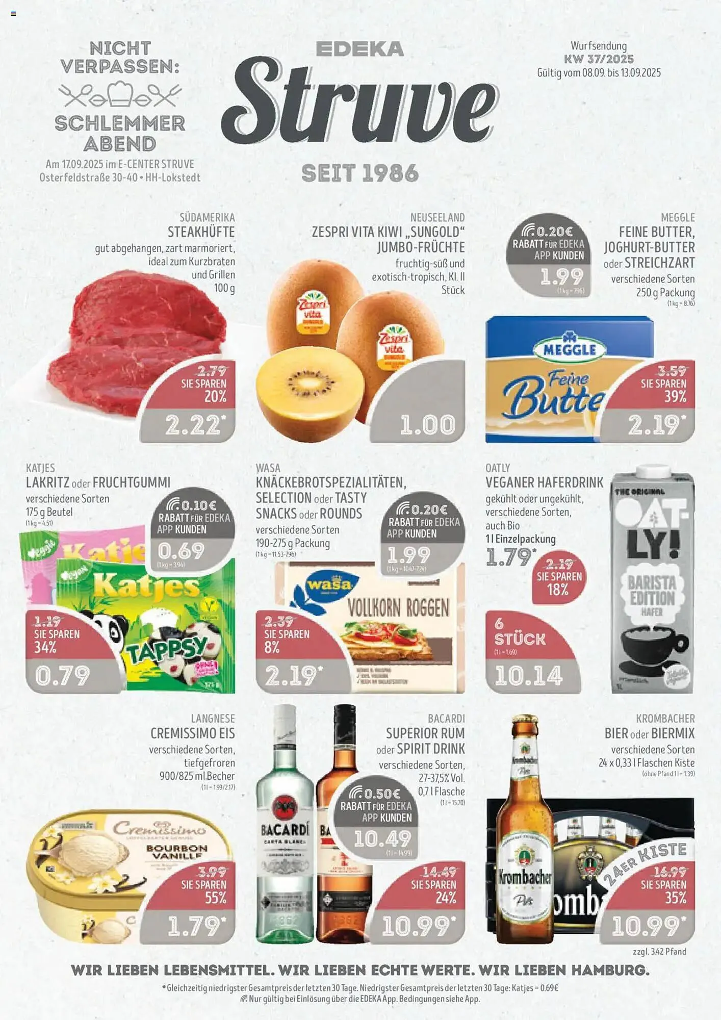 Edeka Struve Prospekt von 8. September bis 13. September 2025 - Prospekt seite 1