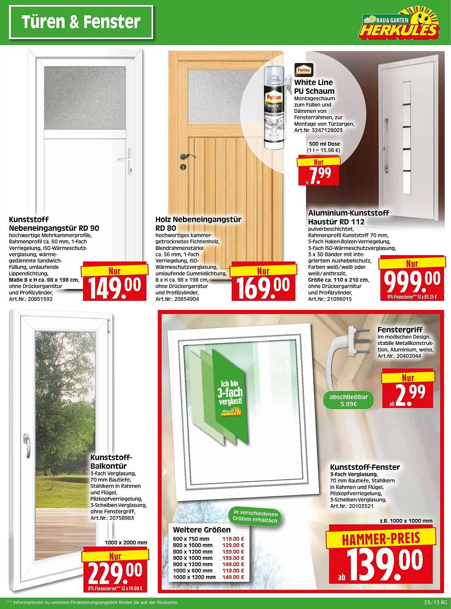 Herkules Baumarkt Prospekt von 2. Juni bis 7. Juni 2025 - Prospekt seite 13