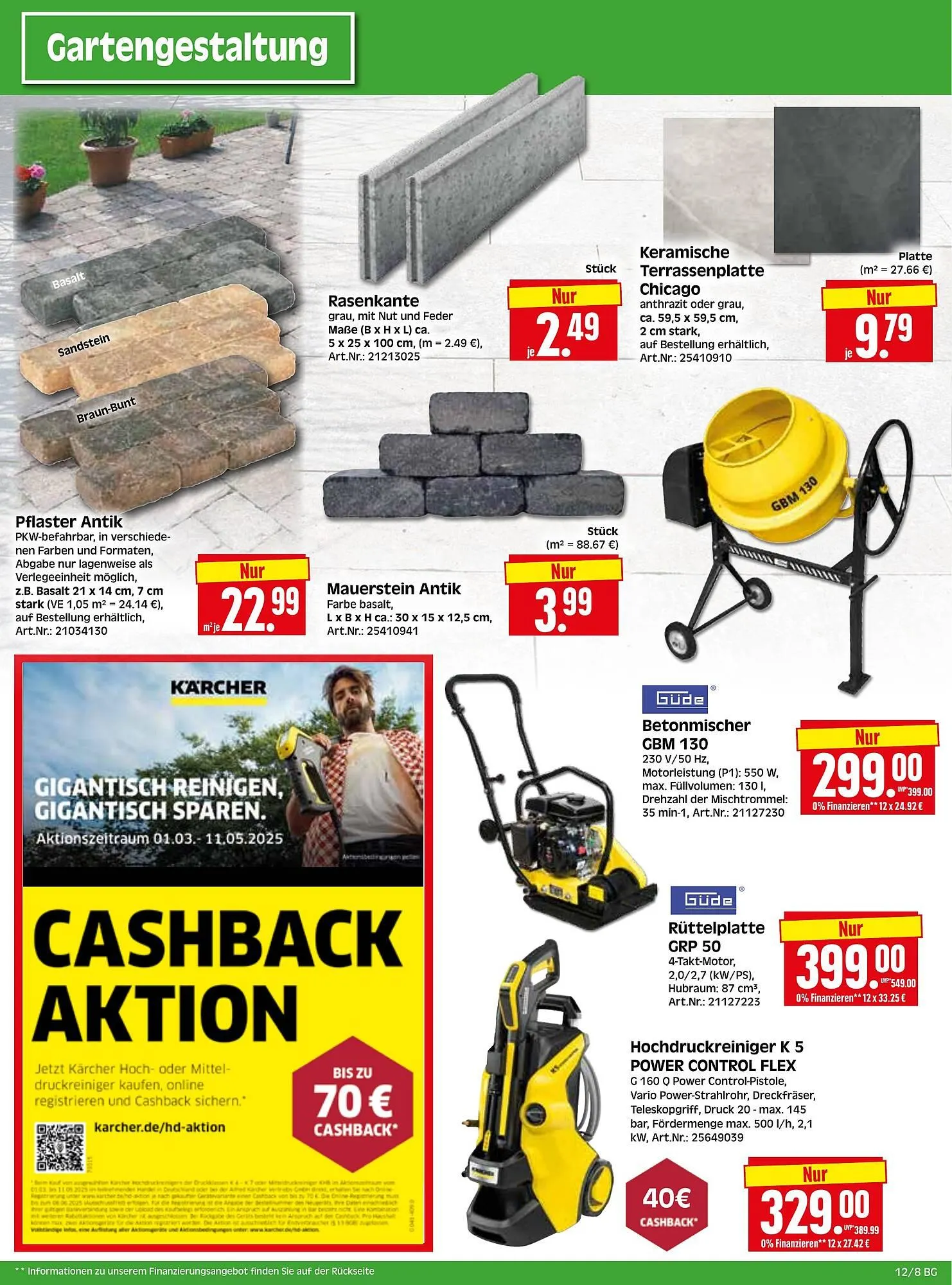 Herkules Baumarkt Prospekt von 17. März bis 22. März 2025 - Prospekt seite 8