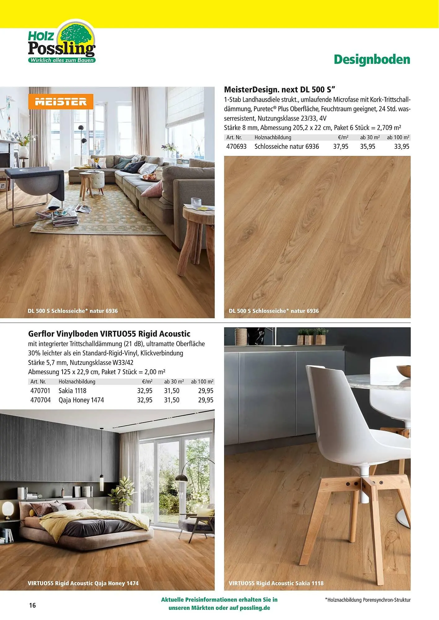 Holz Possling Prospekt von 1. April bis 31. Juli 2026 - Prospekt seite 16