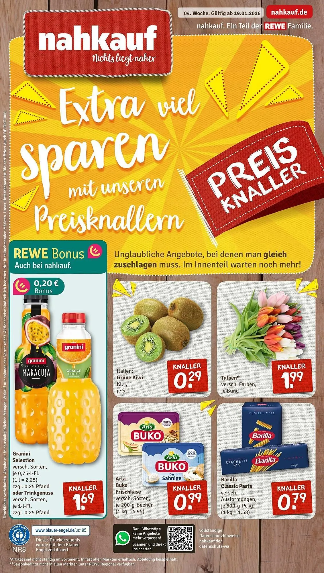 Nahkauf Prospekt von 19. Januar bis 24. Januar 2026 - Prospekt seite 1