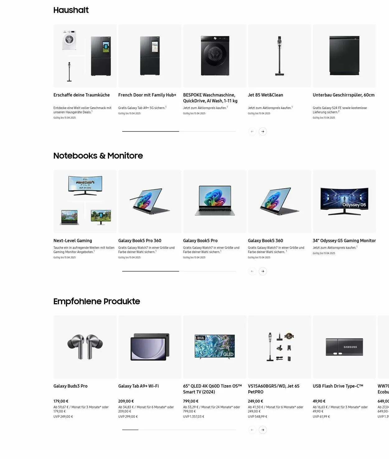 Samsung Aktueller Prospekt von 31. März bis 9. April 2025 - Prospekt seite 3