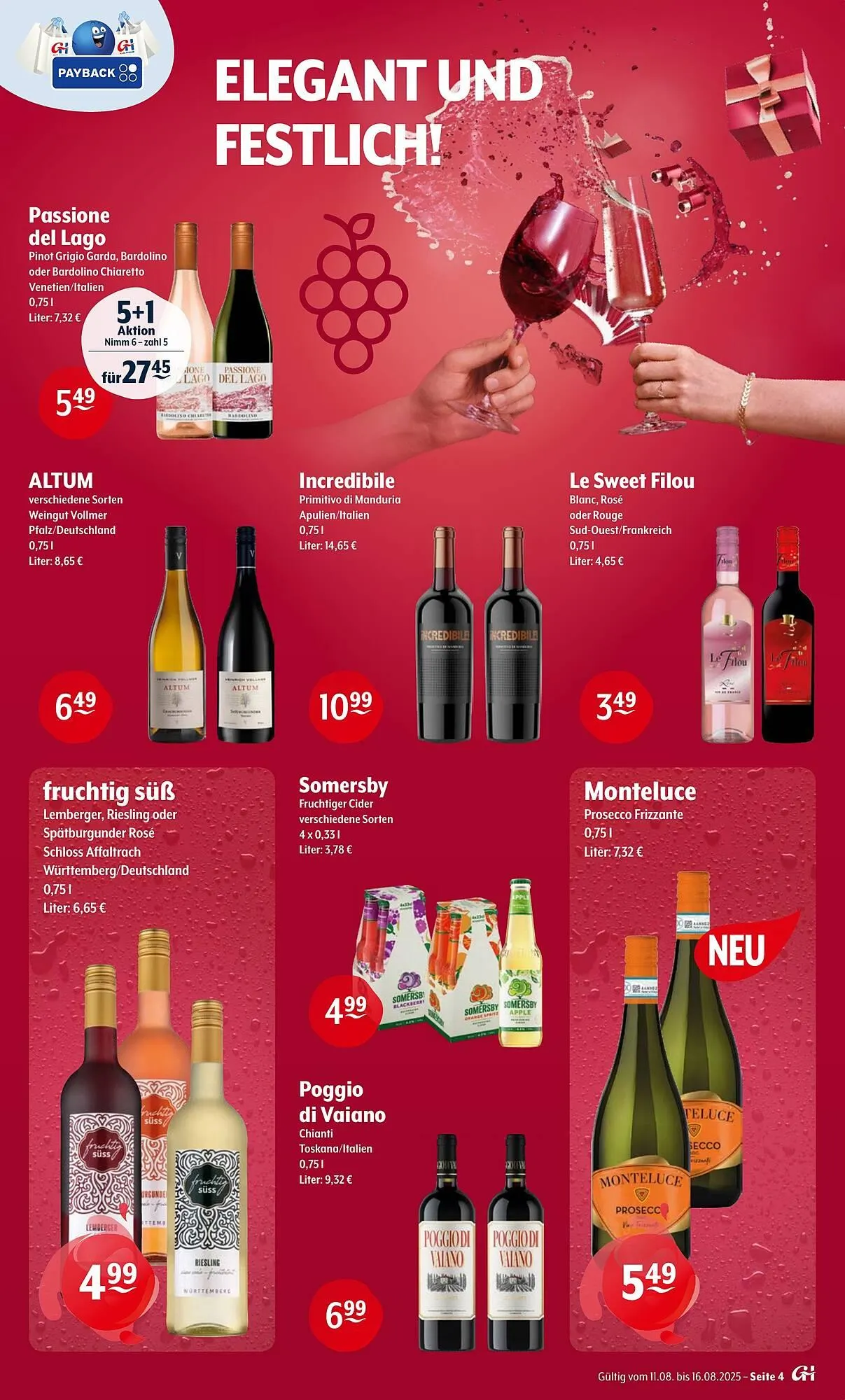 Getränke Hoffmann Prospekt von 11. August bis 16. August 2025 - Prospekt seite 4