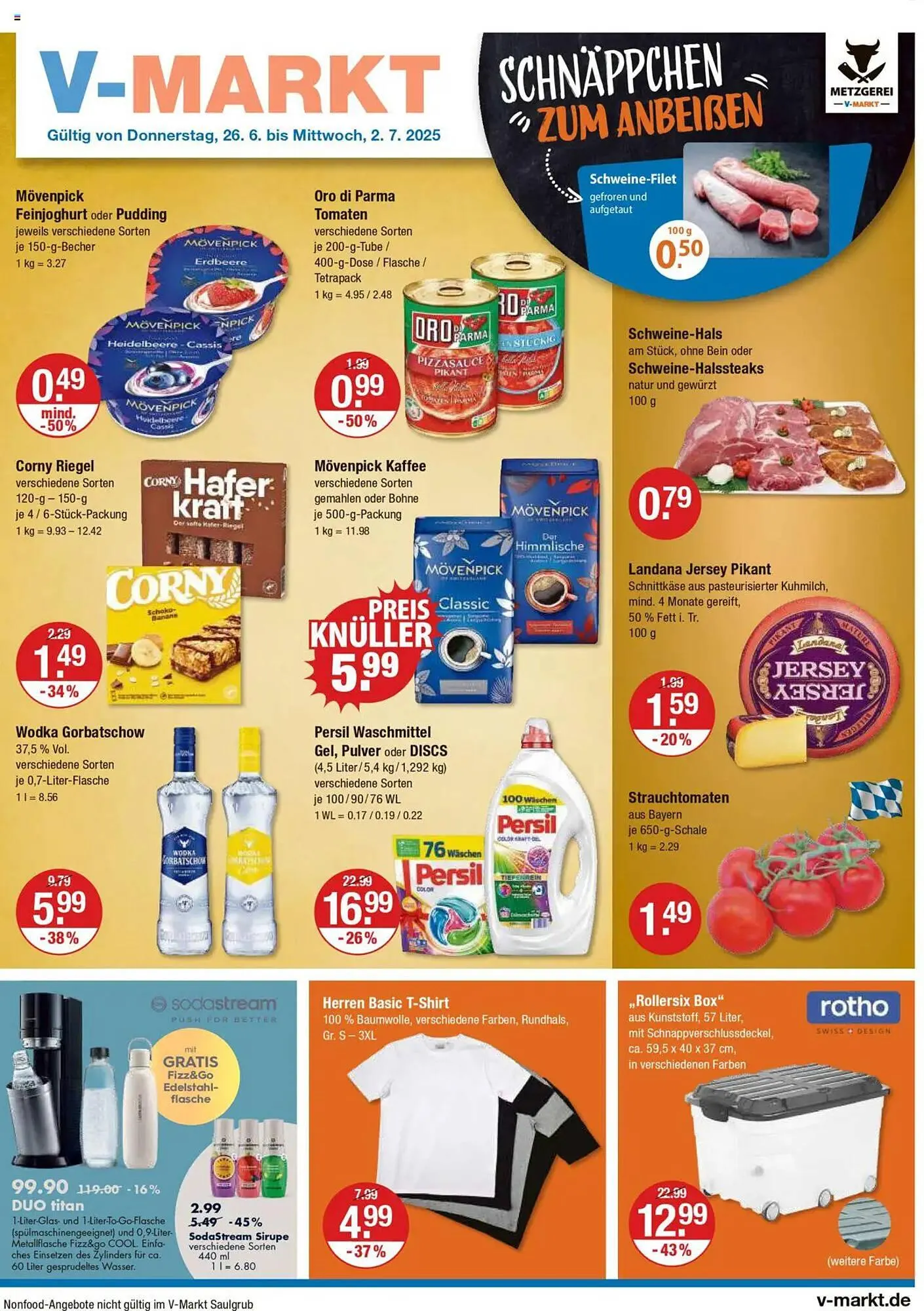 V Markt Prospekt von 26. Juni bis 2. Juli 2025 - Prospekt seite 1