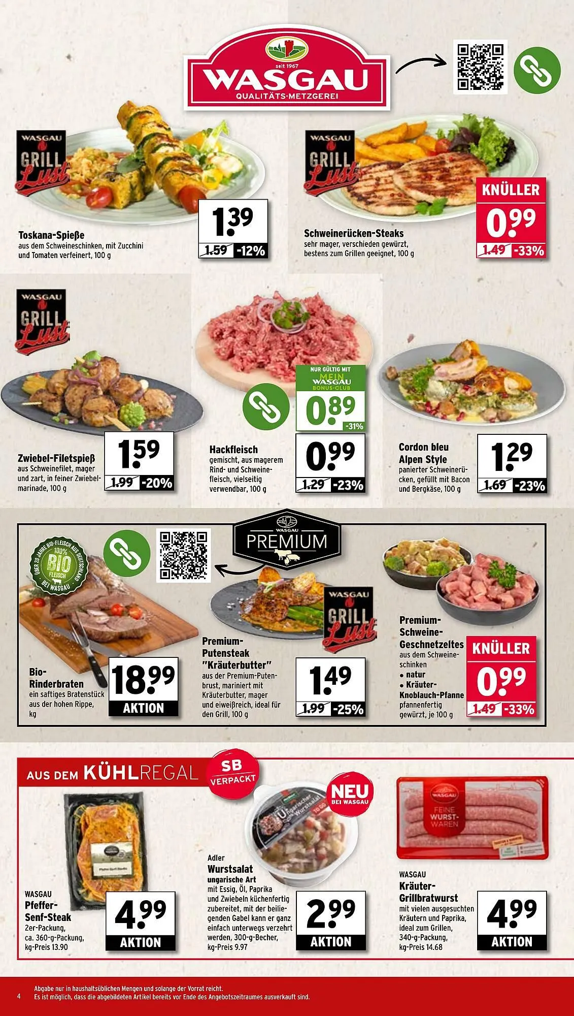 Wasgau Prospekt von 21. Juli bis 26. Juli 2025 - Prospekt seite 4