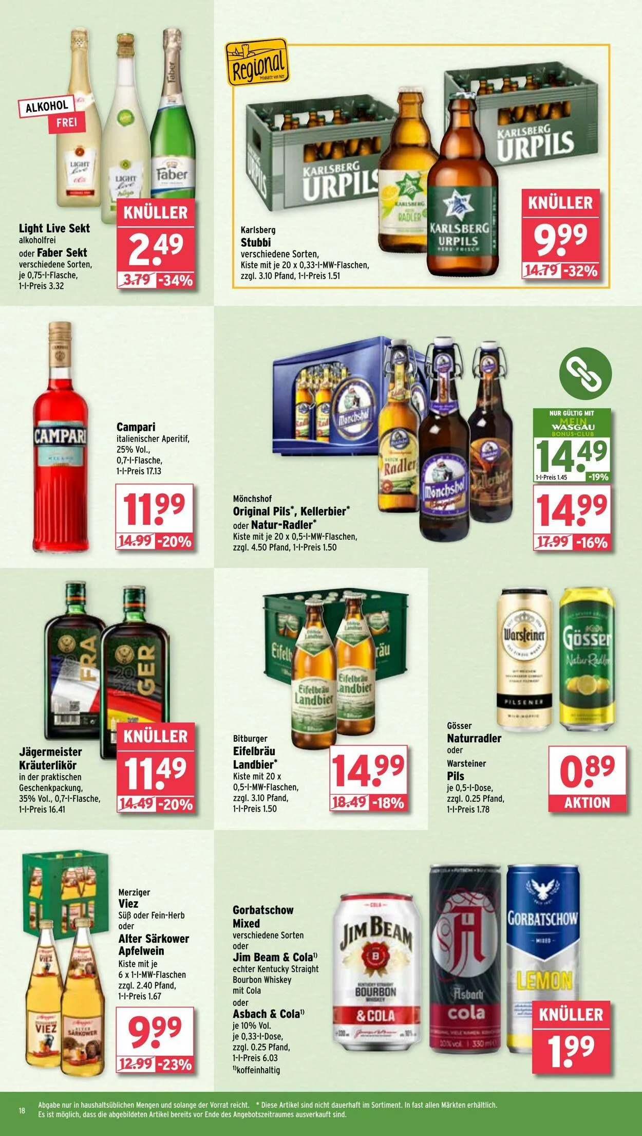 WASGAU Aktueller Prospekt von 20. April bis 4. Mai 2025 - Prospekt seite 18